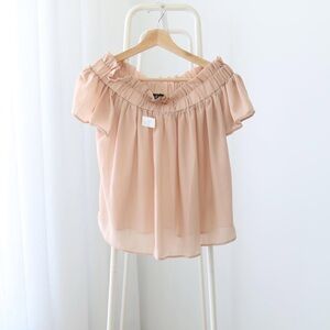 NWT Lucca Couture Off Shoulder Blouse - Size XS